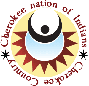 Aniyvwiya Cherokee nation of Indians tribal government logo